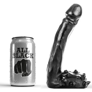 ALL BLACK - DILDO REALISTIK 19 CM